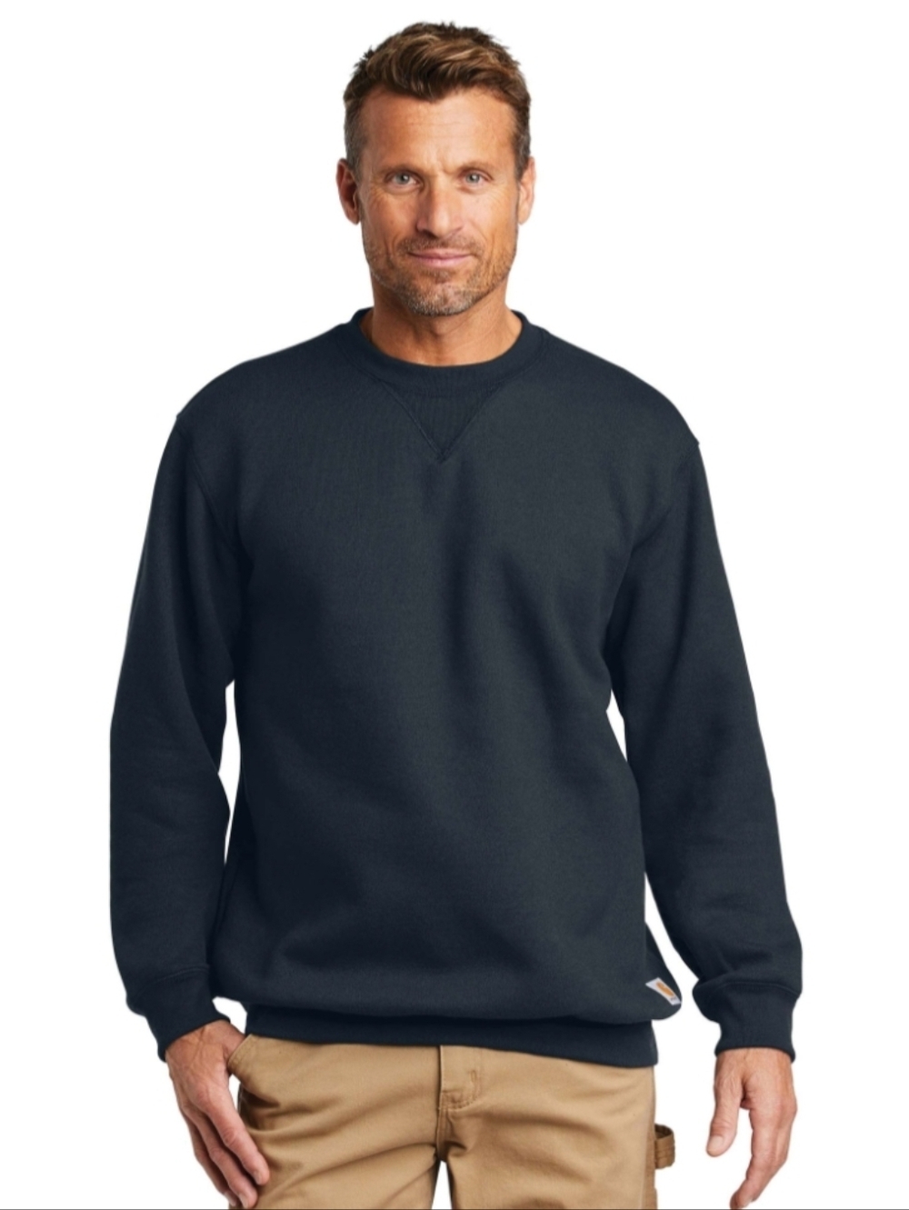 Carhartt Midweight Crew Neck Sweatshirt Size Large in New Navy